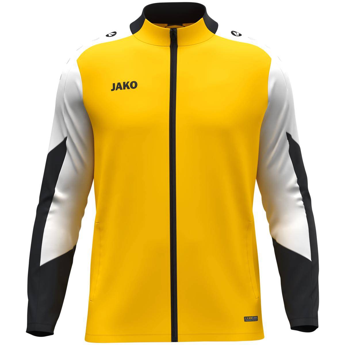Jako Polyesterjacke Dynamic Herren gelb/weiß/schwarz