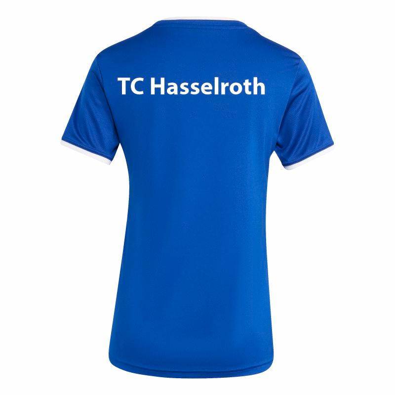 T-Shirt Ent26 TC Hasselroth Damen royalblau/weiß