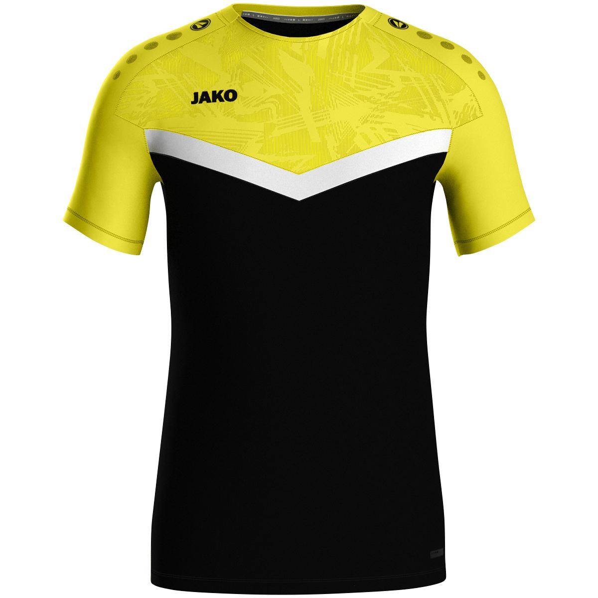 Jako T-Shirt Iconic Herren schwarz/soft yellow