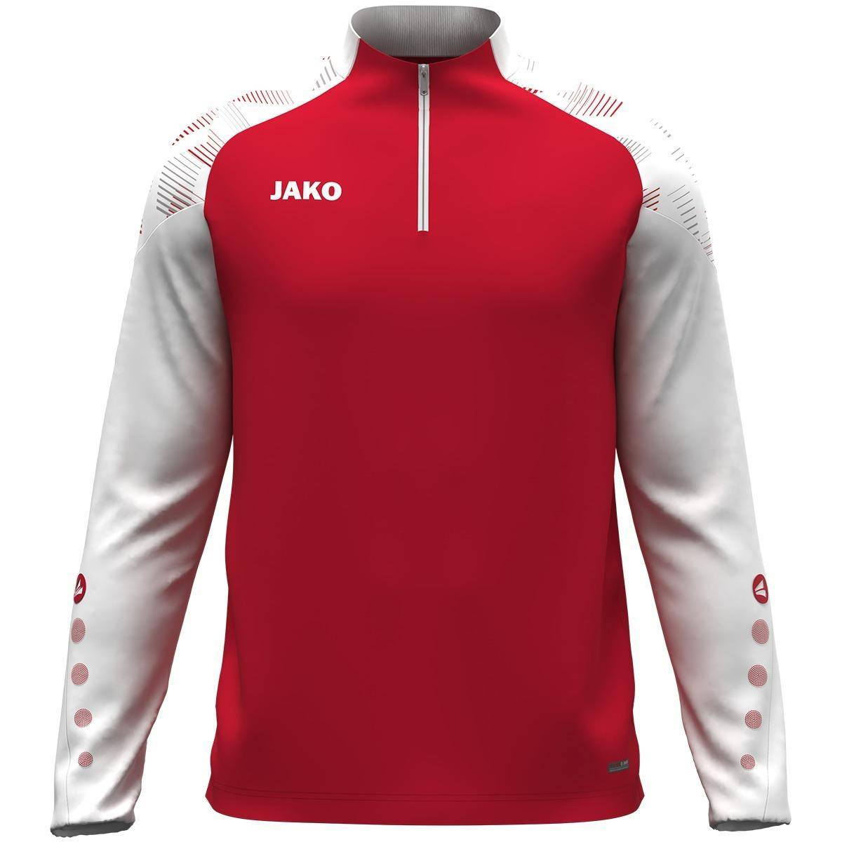 Jako Ziptop Sonic Kinder weiß/rot