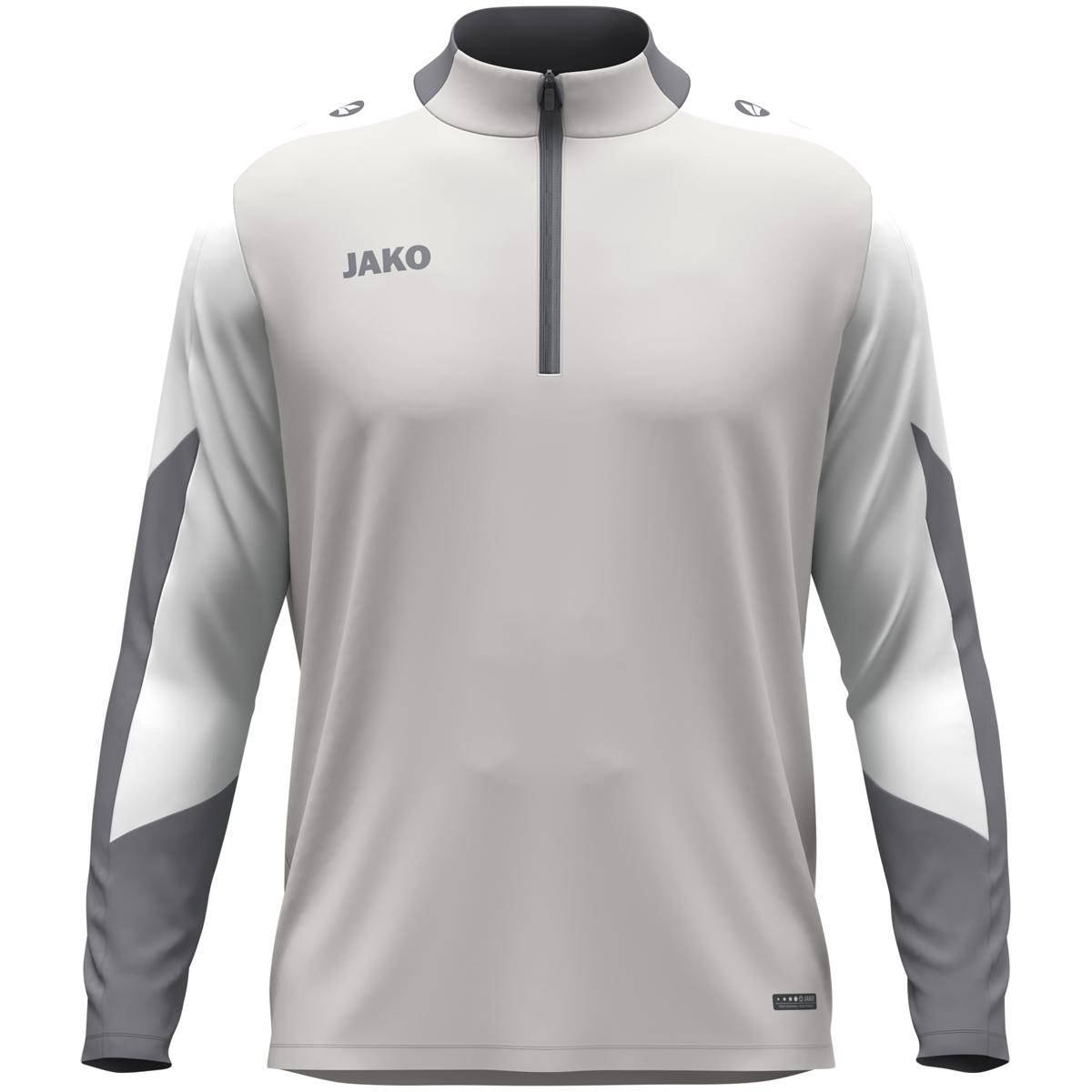 Jako Ziptop Dynamic Kinder hellgrau/weiß/grau