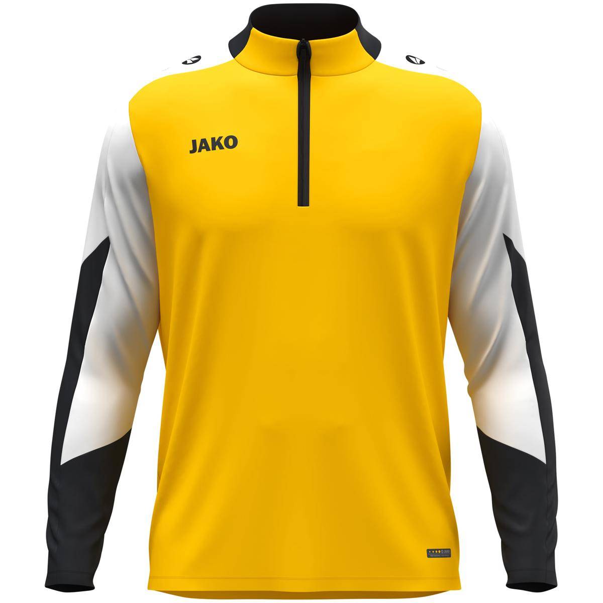 Jako Ziptop Dynamic Kinder gelb/weiß/schwarz