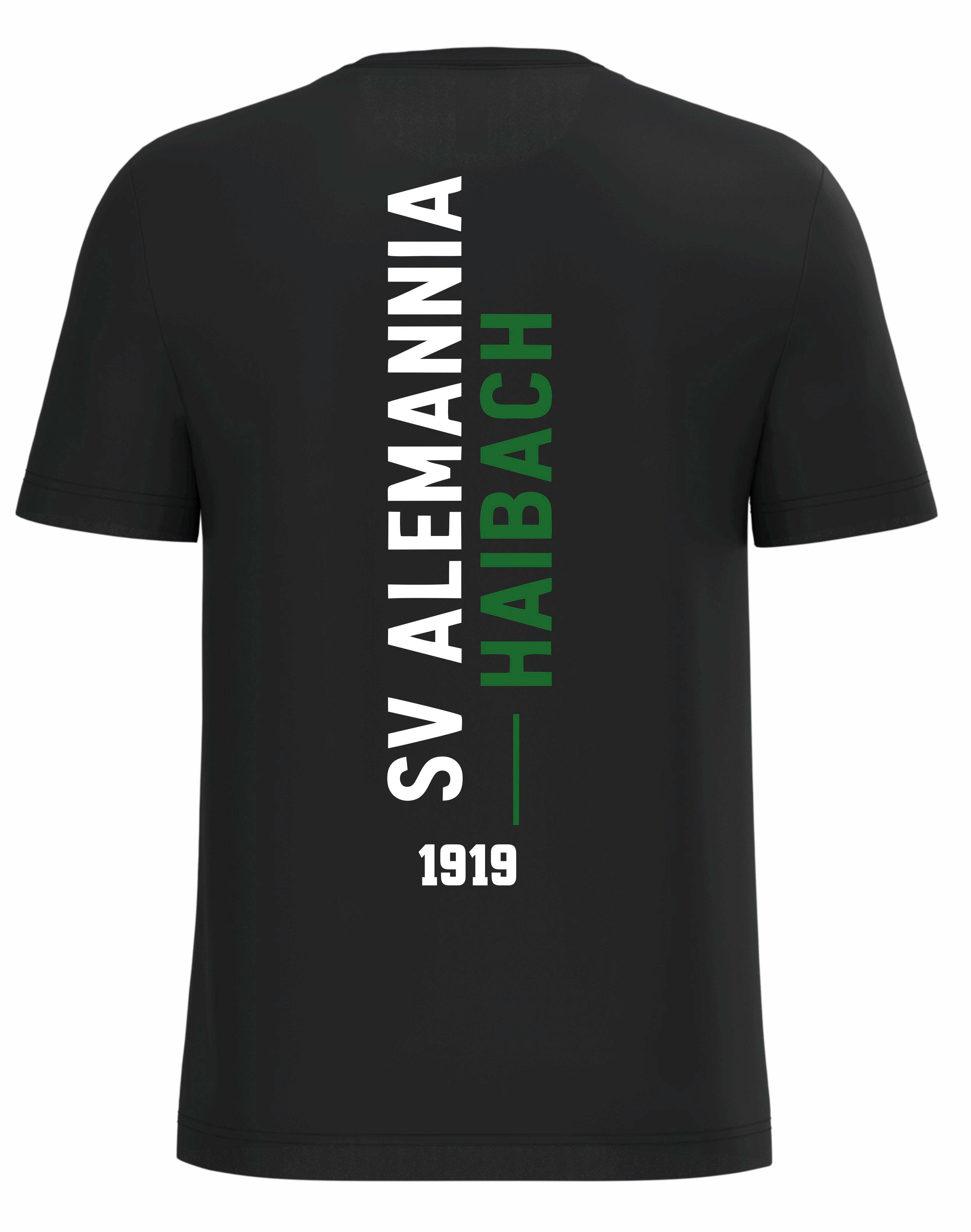 Alemannia Haibach T-Shirt Herren schwarz