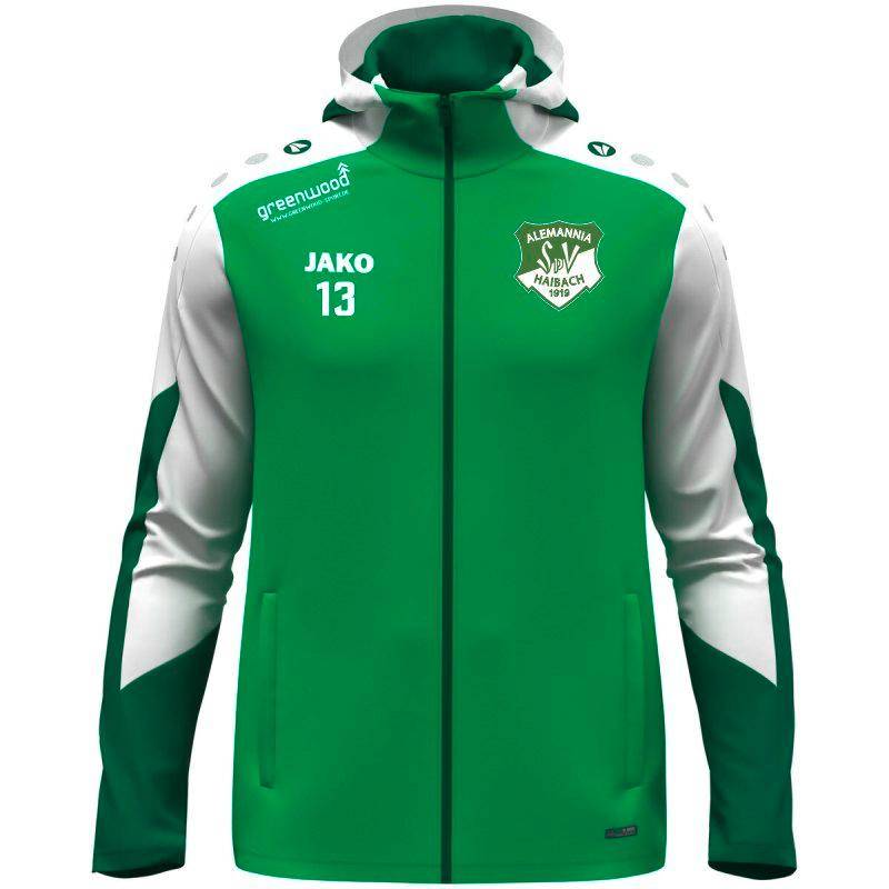 Kapuzenjacke Dynamic Alemannia Haibach grün Kapuzenjacke Dynamic Alemannia Haibach grün