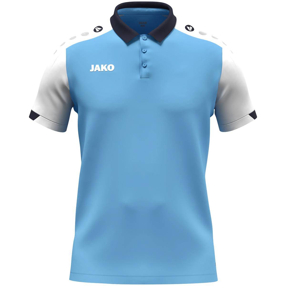 Jako Polo Dynamic Kinder skyblue/weiß/marine