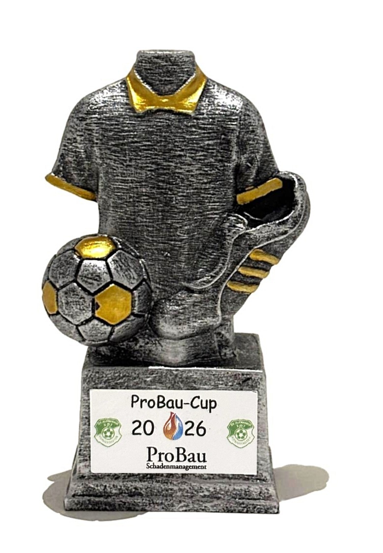 Minipokal Tribaschuh silber/gold