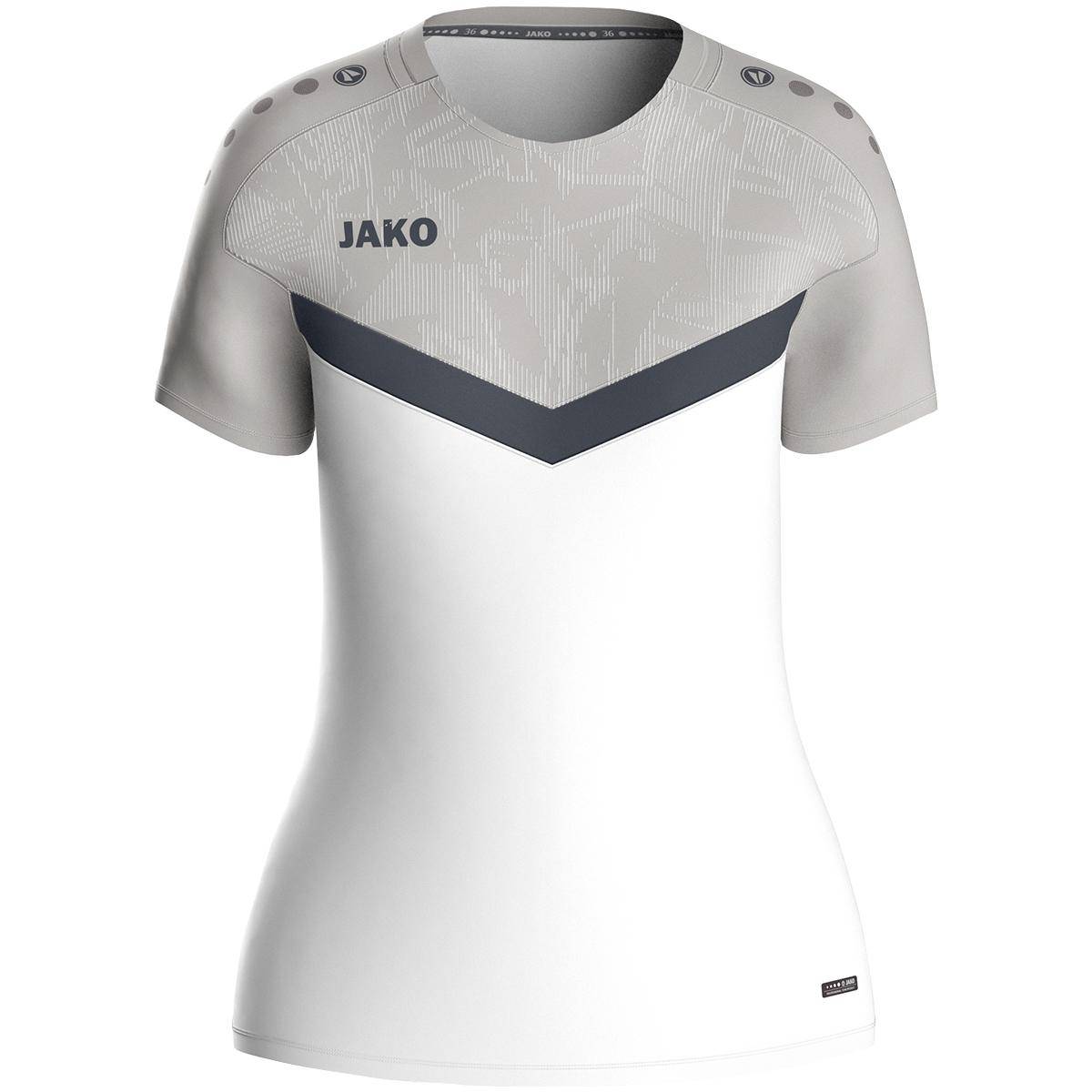 Jako T-Shirt Iconic Damen weiß/soft grey/anthra light