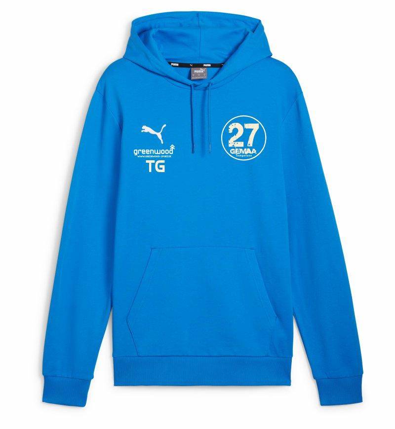 Puma teamGOAL Freizeithoody Kinder blau Gemaa