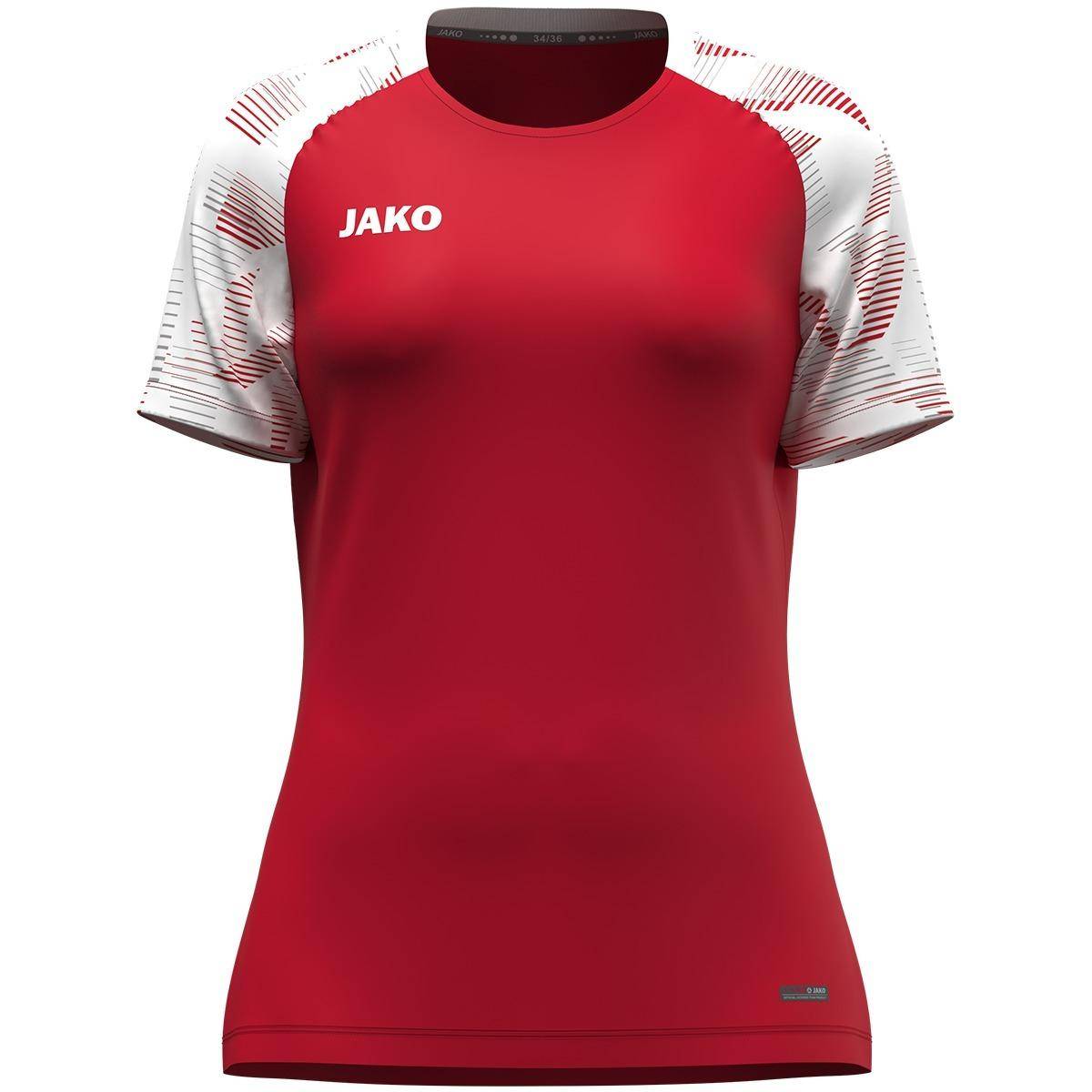 Jako T-Shirt Sonic Damen rot/weiß