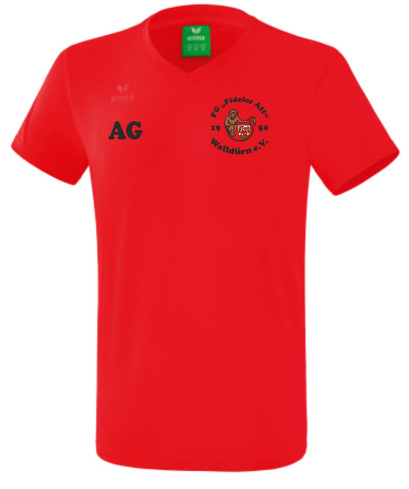 erima T-Shirt Style Kids FG Fideler Aff rot
