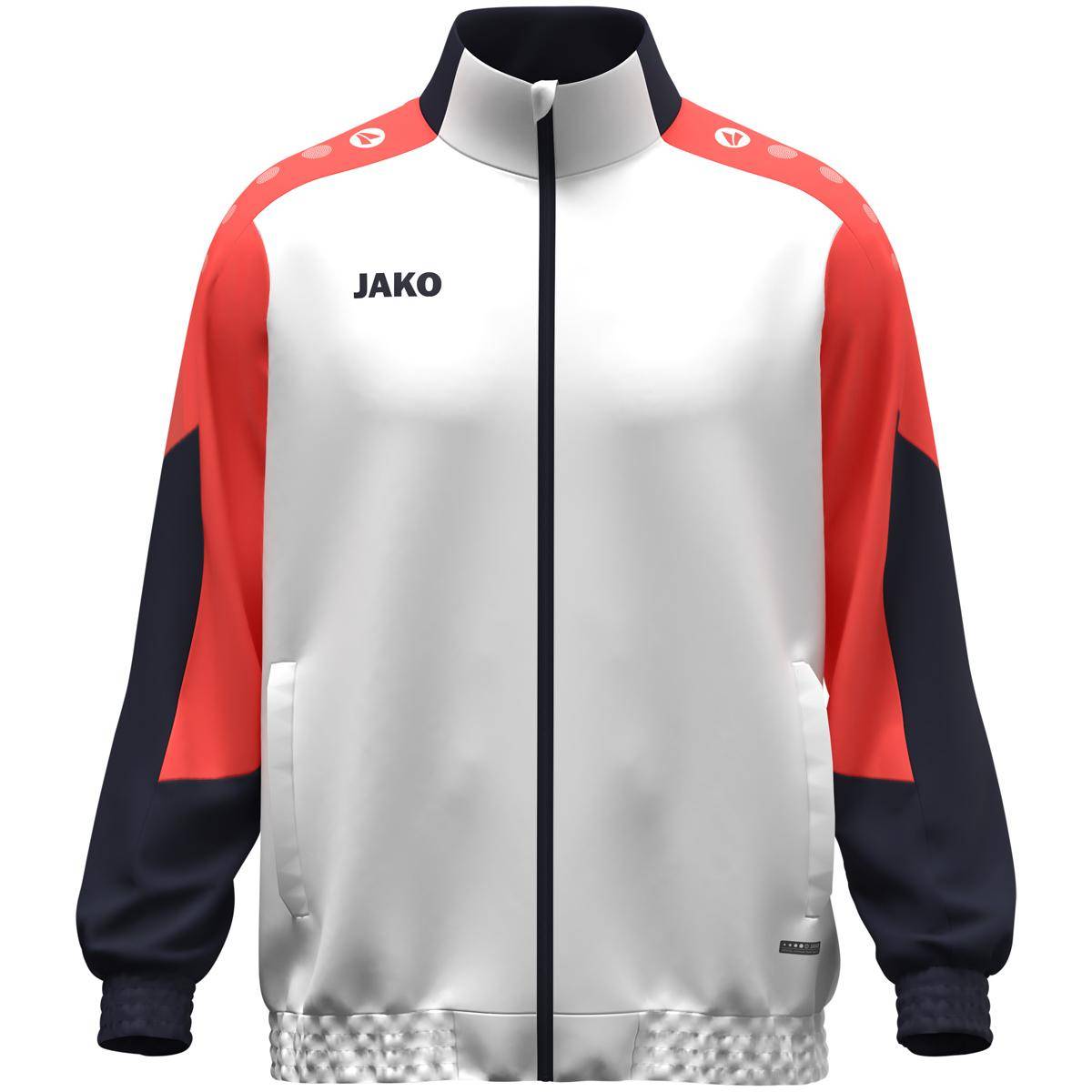 Jako Webjacke Dynamic Herren weiß/coral/marine
