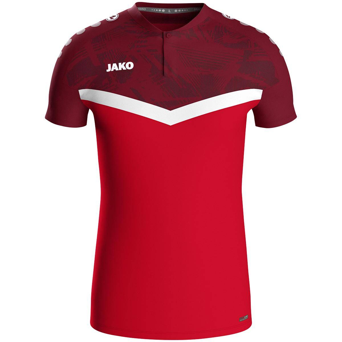 Jako Polo Iconic Herren rot/weinrot