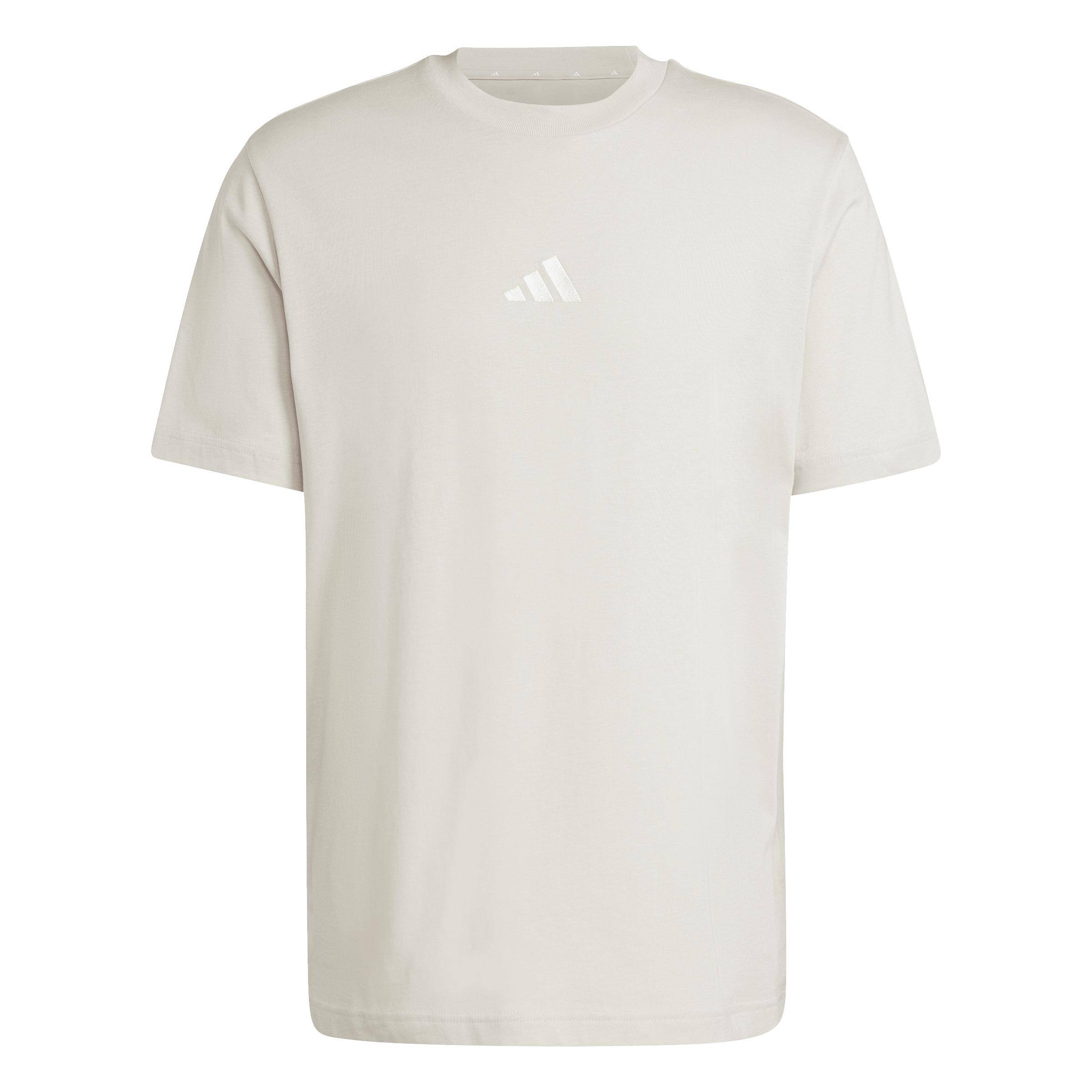 Adidas Essentials T-Shirt Herren beige/weiß Adidas Essentials T-Shirt Herren beige/weiß
