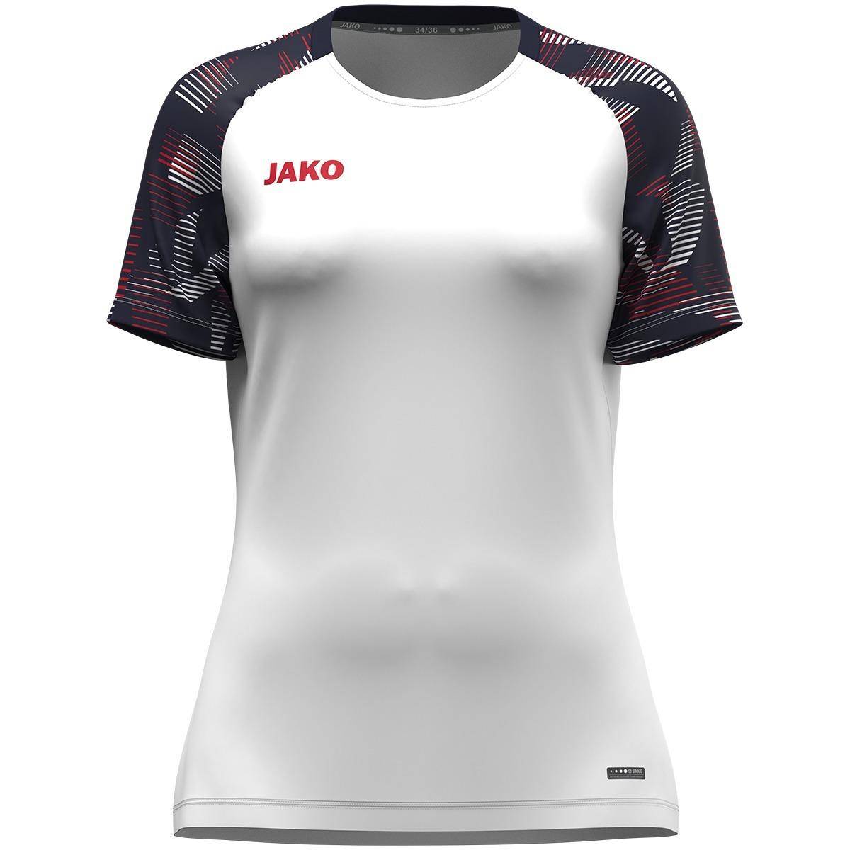 Jako T-Shirt Sonic Damen weiß/marine/rot