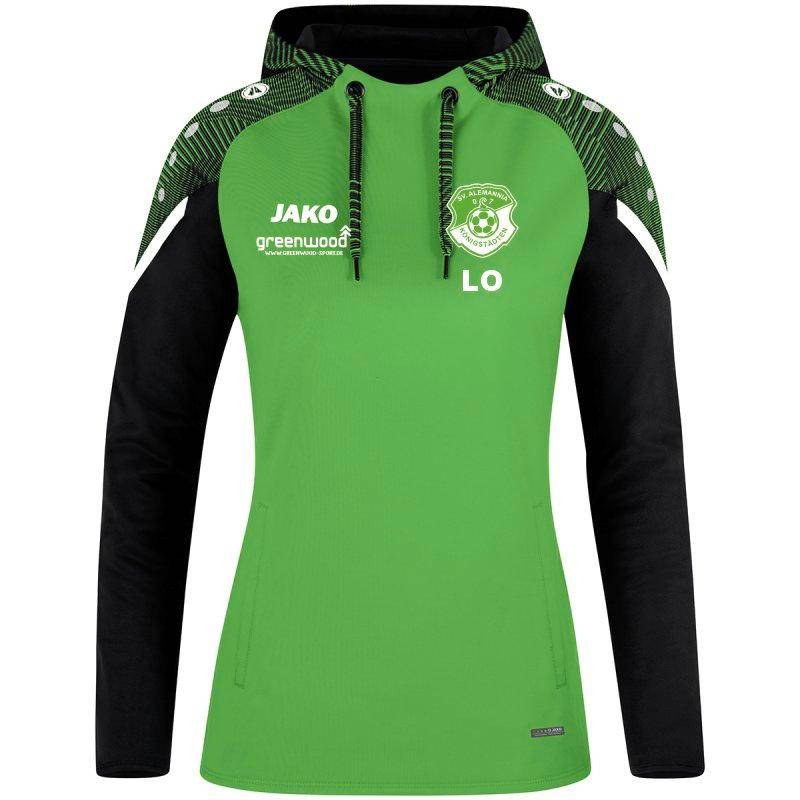 Kapuzensweat Performance Damen SV Königstädten soft green/schwarz Kapuzensweat Performance Damen SV Königstädten soft green/schwarz