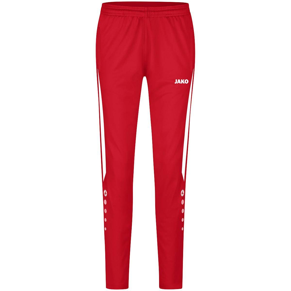 Jako Polyesterhose Power Damen rot/weiß