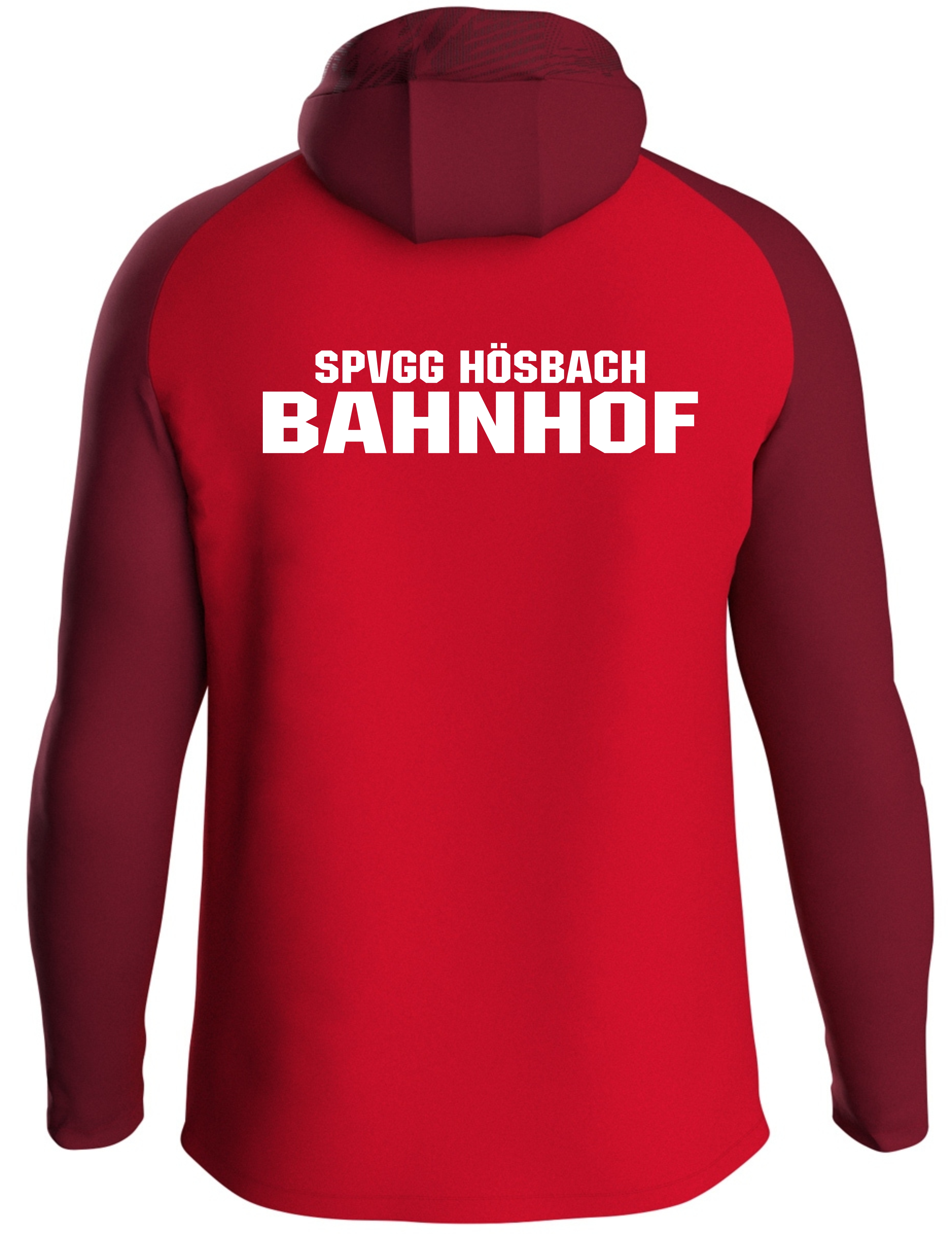 Bahnhöfer Kapuzenjacke Iconic rot/weinrot