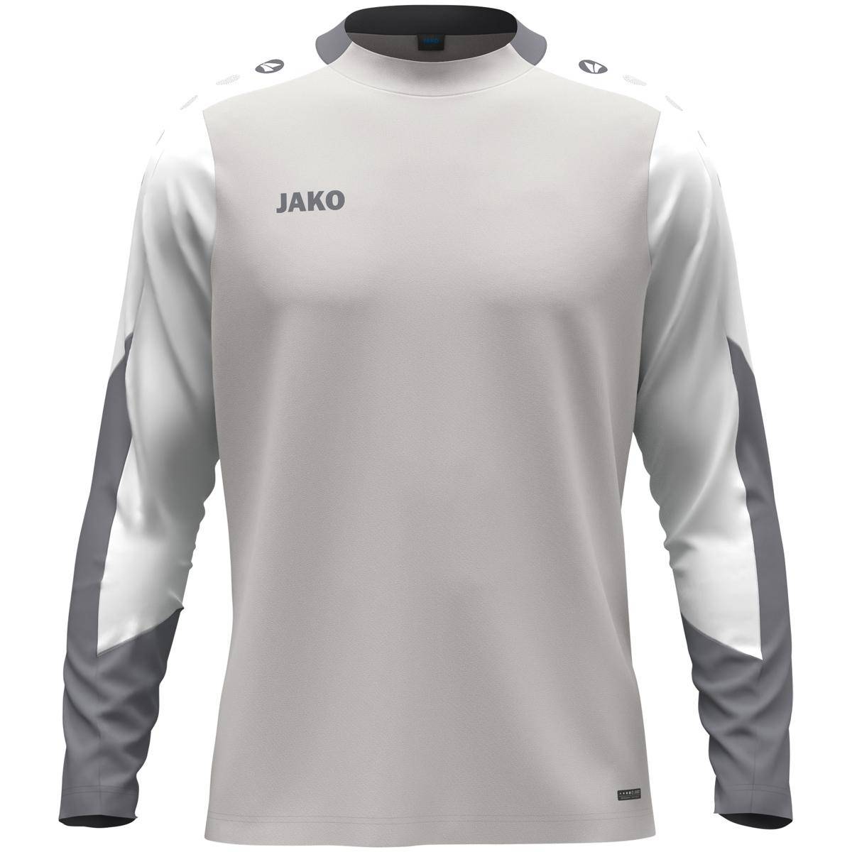 Jako Longsleeve Dynamic Kinder hellgrau/weiß/grau