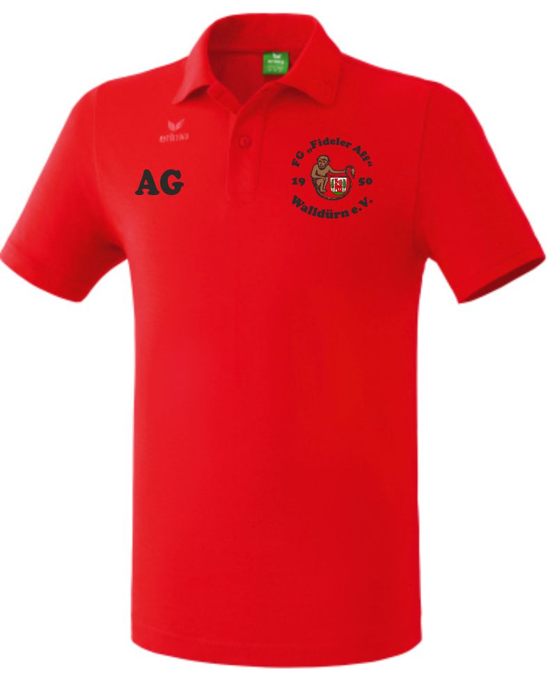erima Poloshirt Basic FG Fideler Aff rot