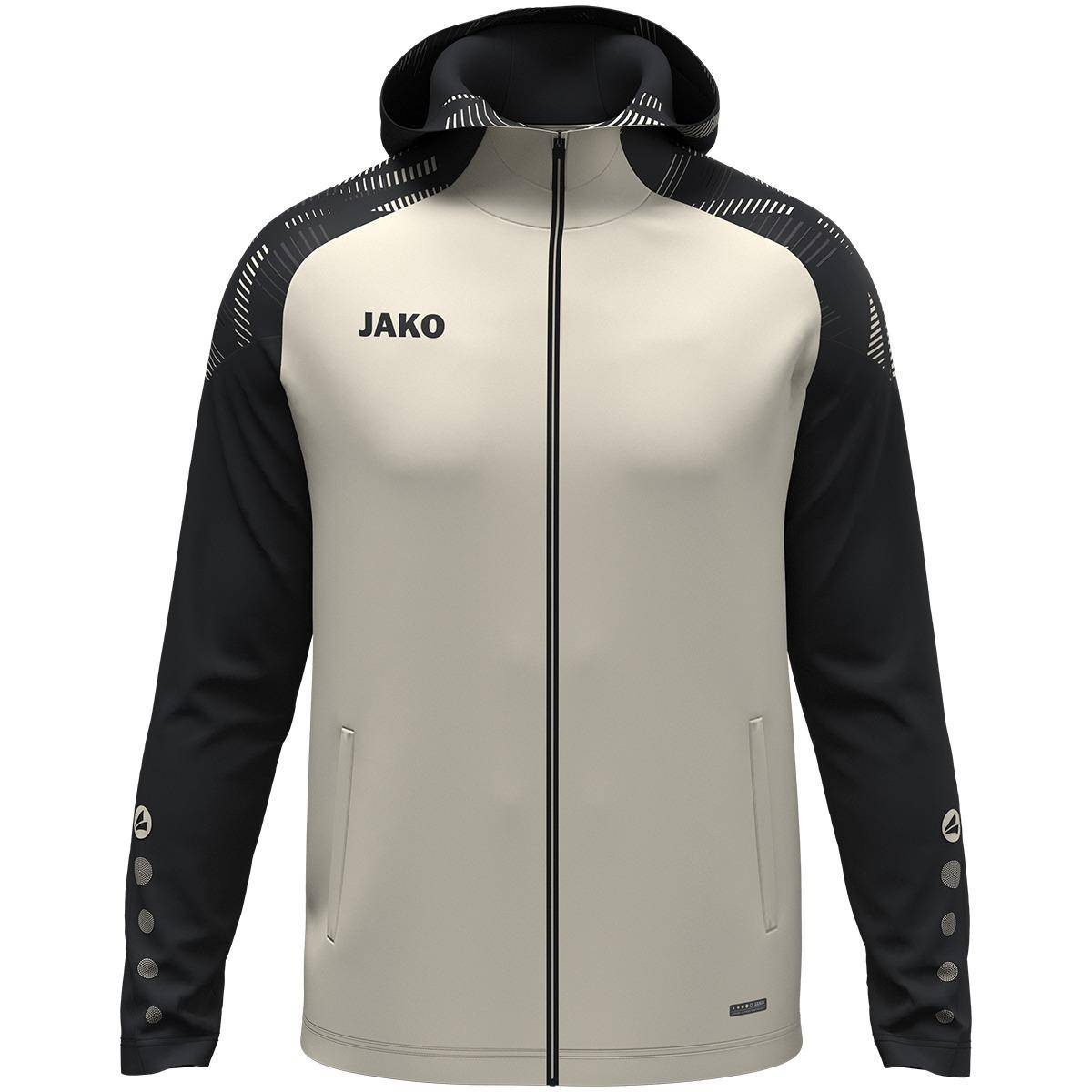 Jako Kapuzenjacke Sonic Damen off white/schwarz
