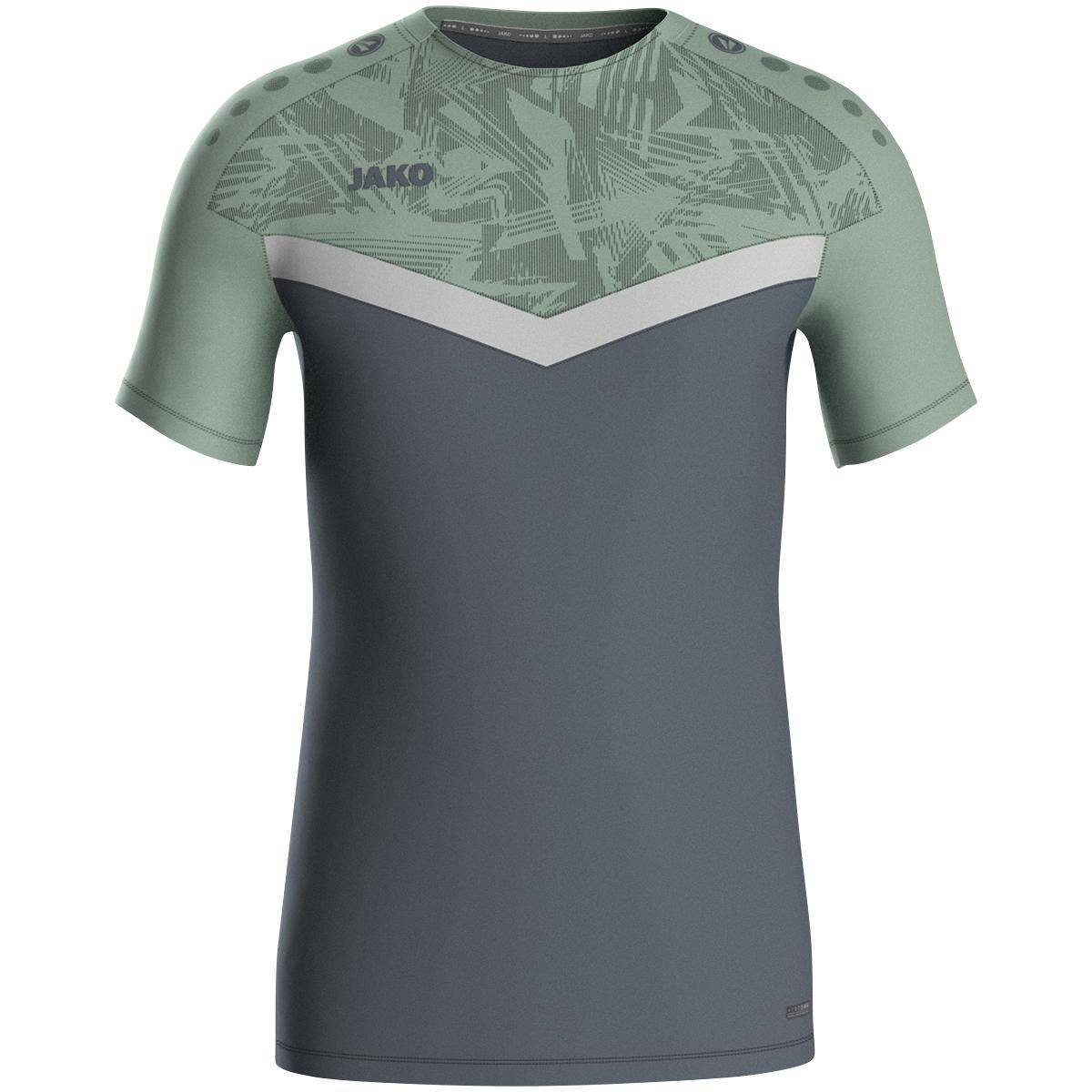 Jako T-Shirt Iconic Herren anthra light/mintgrün/soft grey