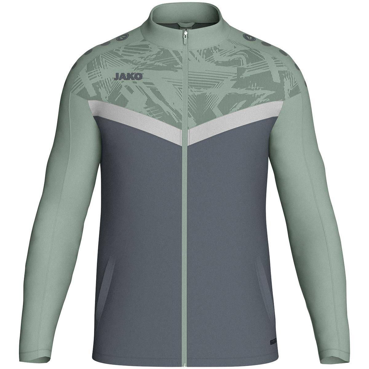 Jako Polyesterjacke Iconic Herren anthra light/mintgrün/ soft grey