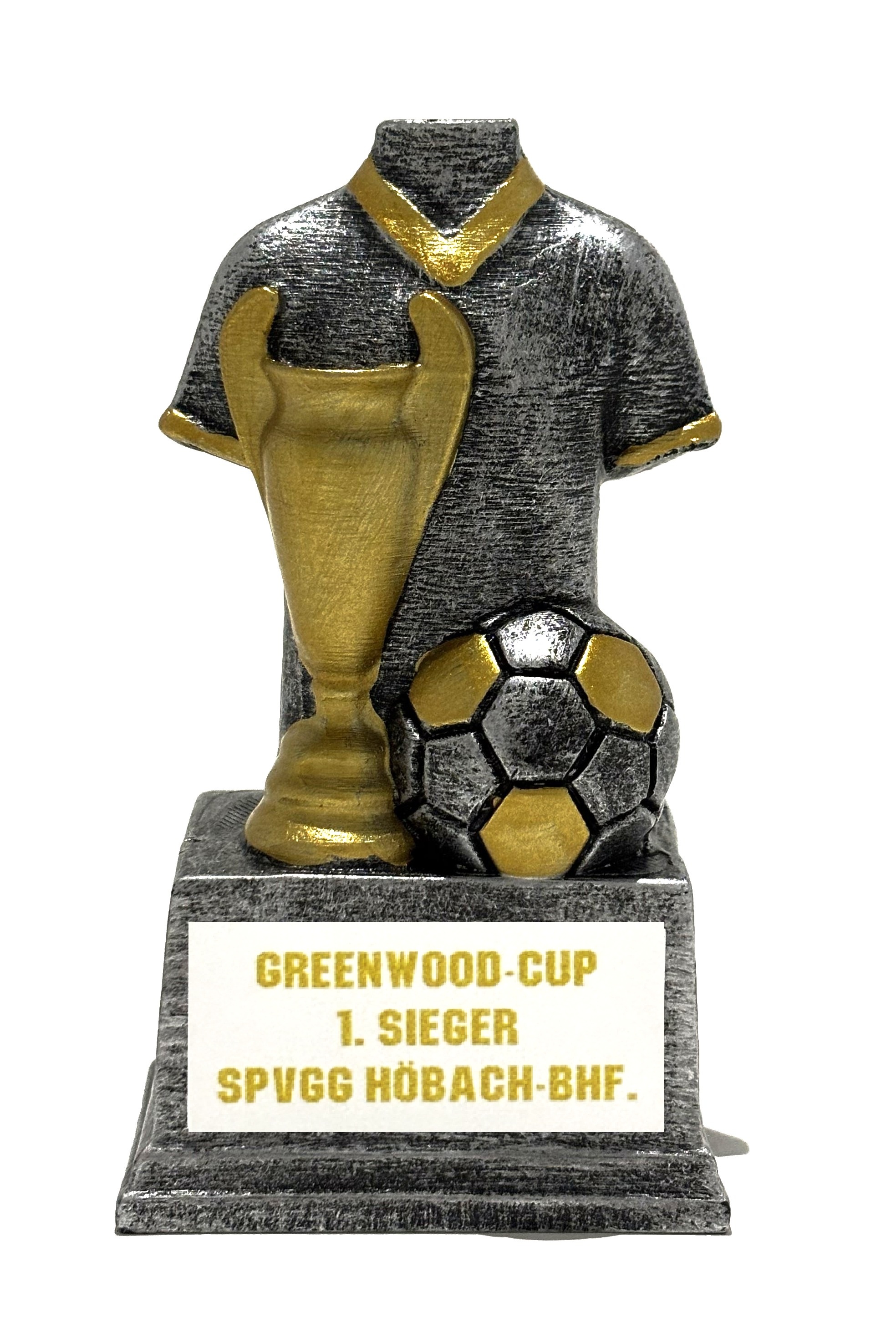 Minipokal Triballpo silber/gold