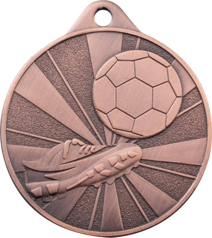 Medaille Fußball 50mm bronze