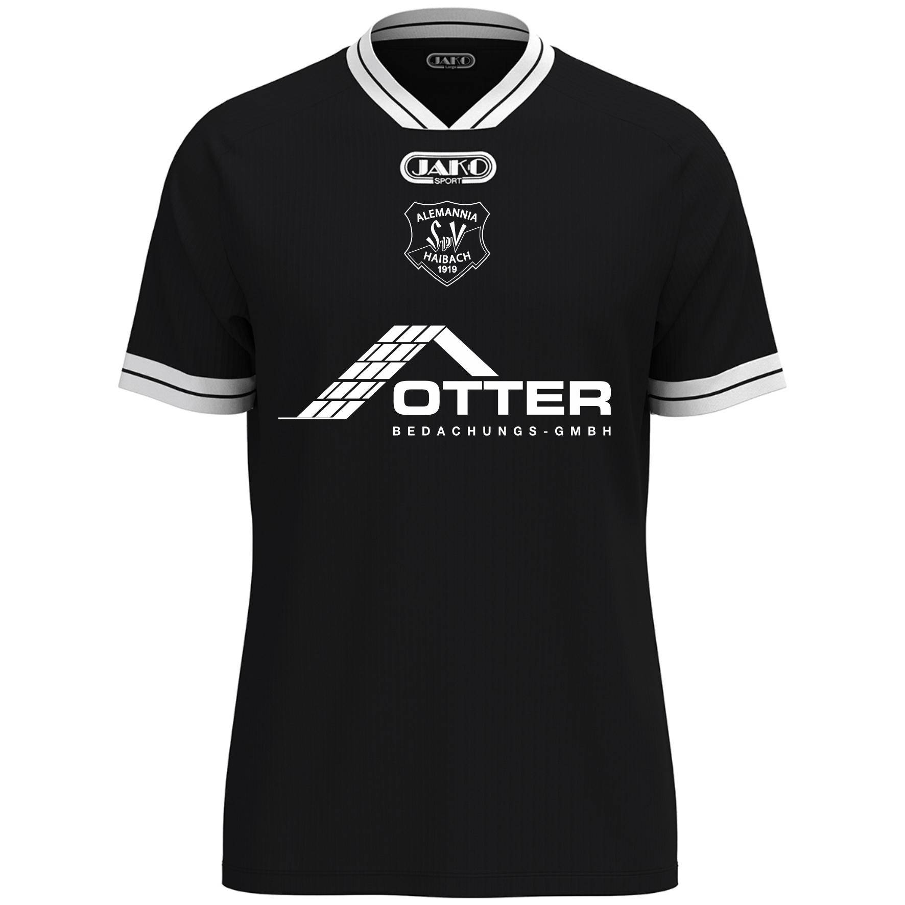 Away Trikot Retro Alemannia Haibach Zwote 26/27 schwarz