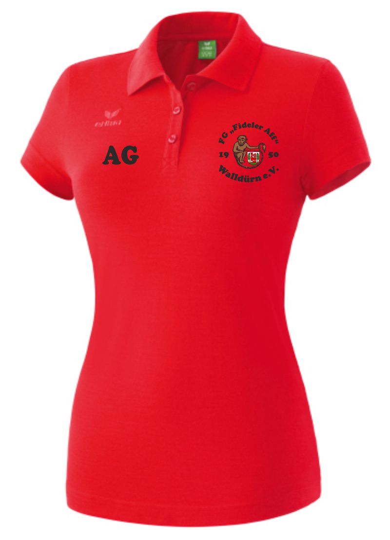erima Poloshirt Basic Women FG Fideler Aff rot