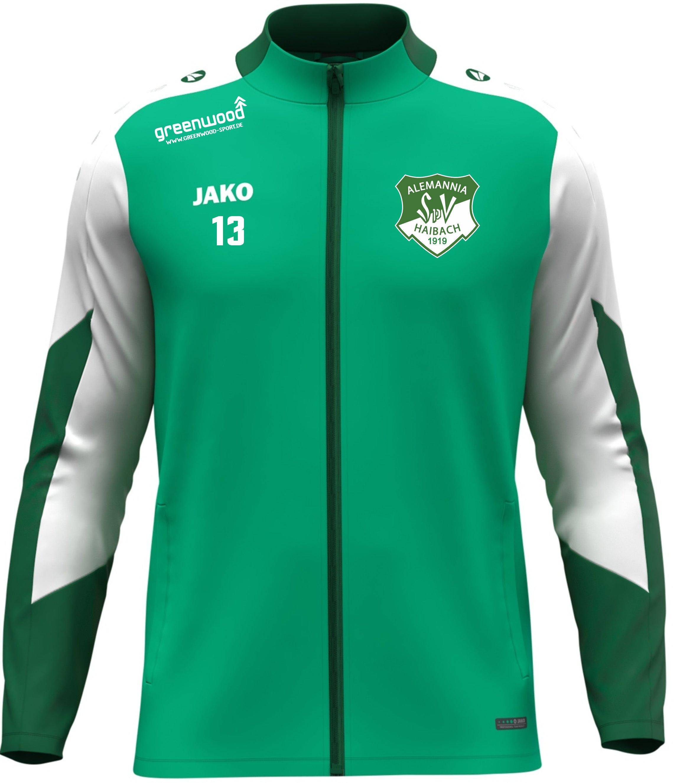Polyesterjacke Dynamic Alemannia Haibach grün Polyesterjacke Dynamic Alemannia Haibach grün