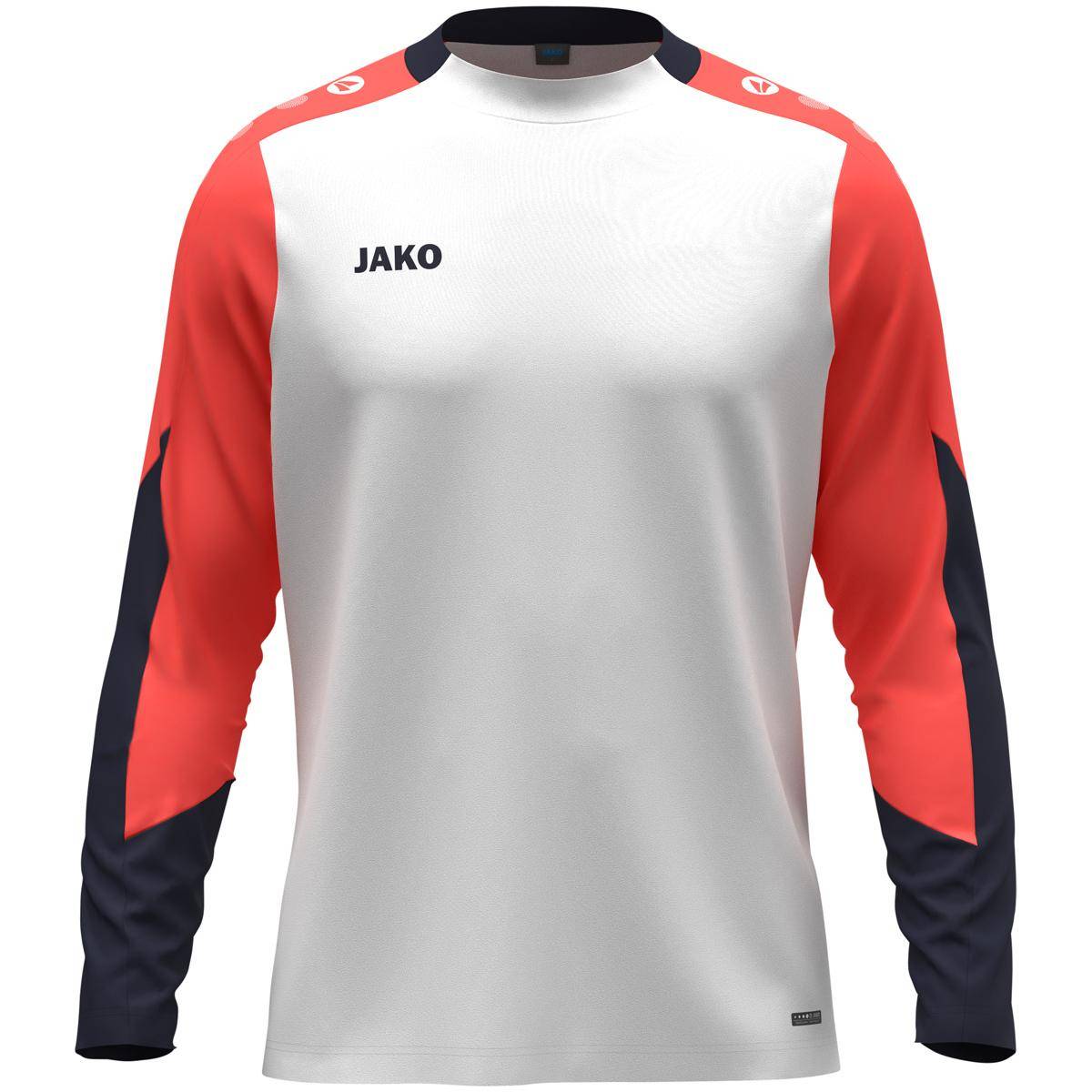 Jako Longsleeve Dynamic Herren weiß/coral/marine