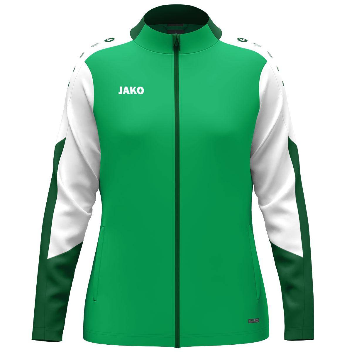 Jako Polyesterjacke Dynamic Damen grün/weiß/dunkelgrün