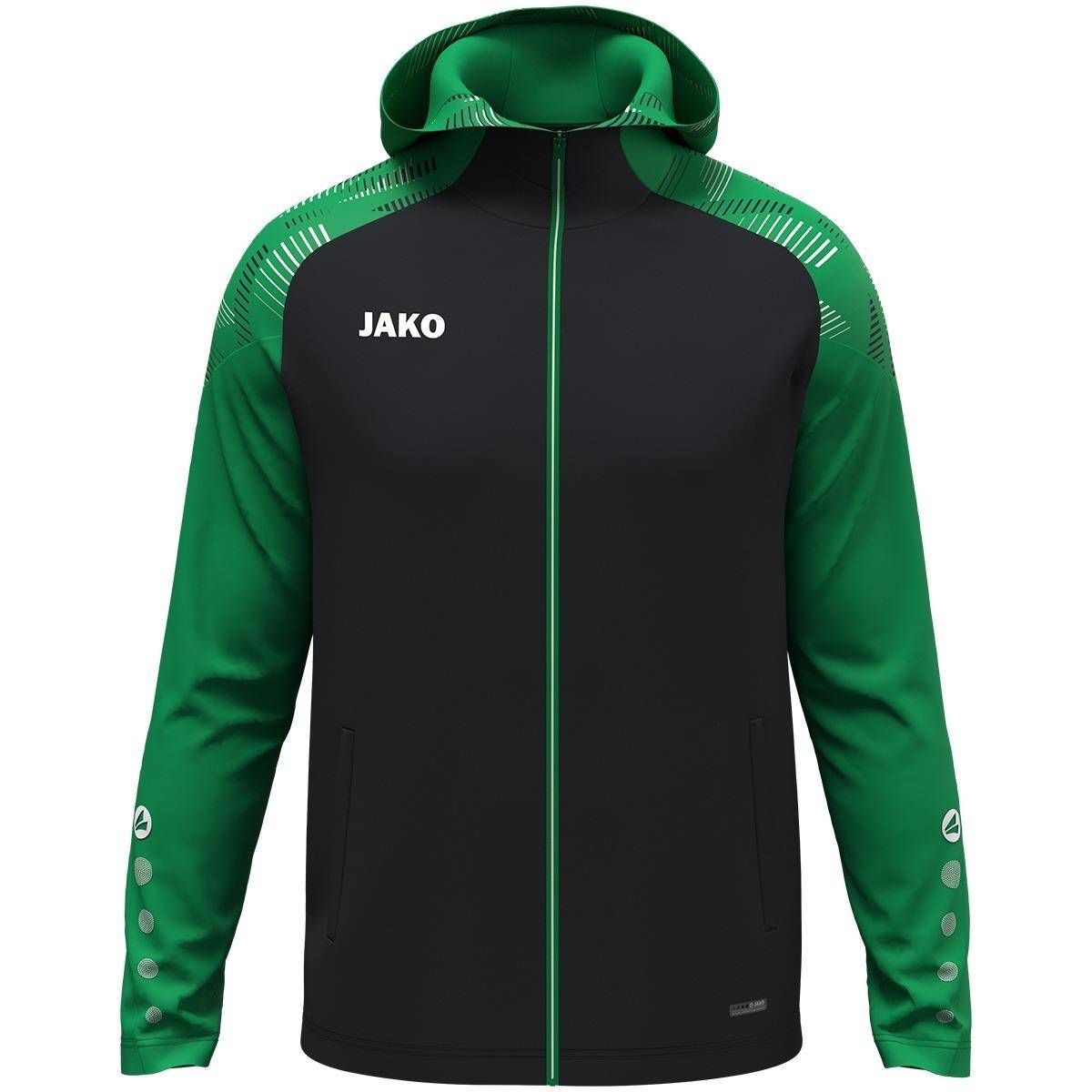 Jako Kapuzenjacke Sonic schwarz/grün