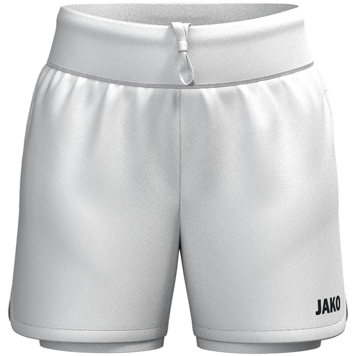 Jako 2-in-1 Short One Damen weiß