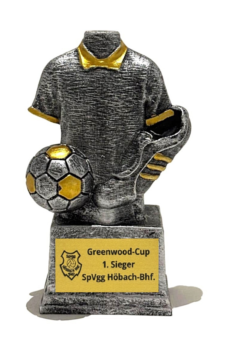 Minipokal Tribaschuh silber/gold