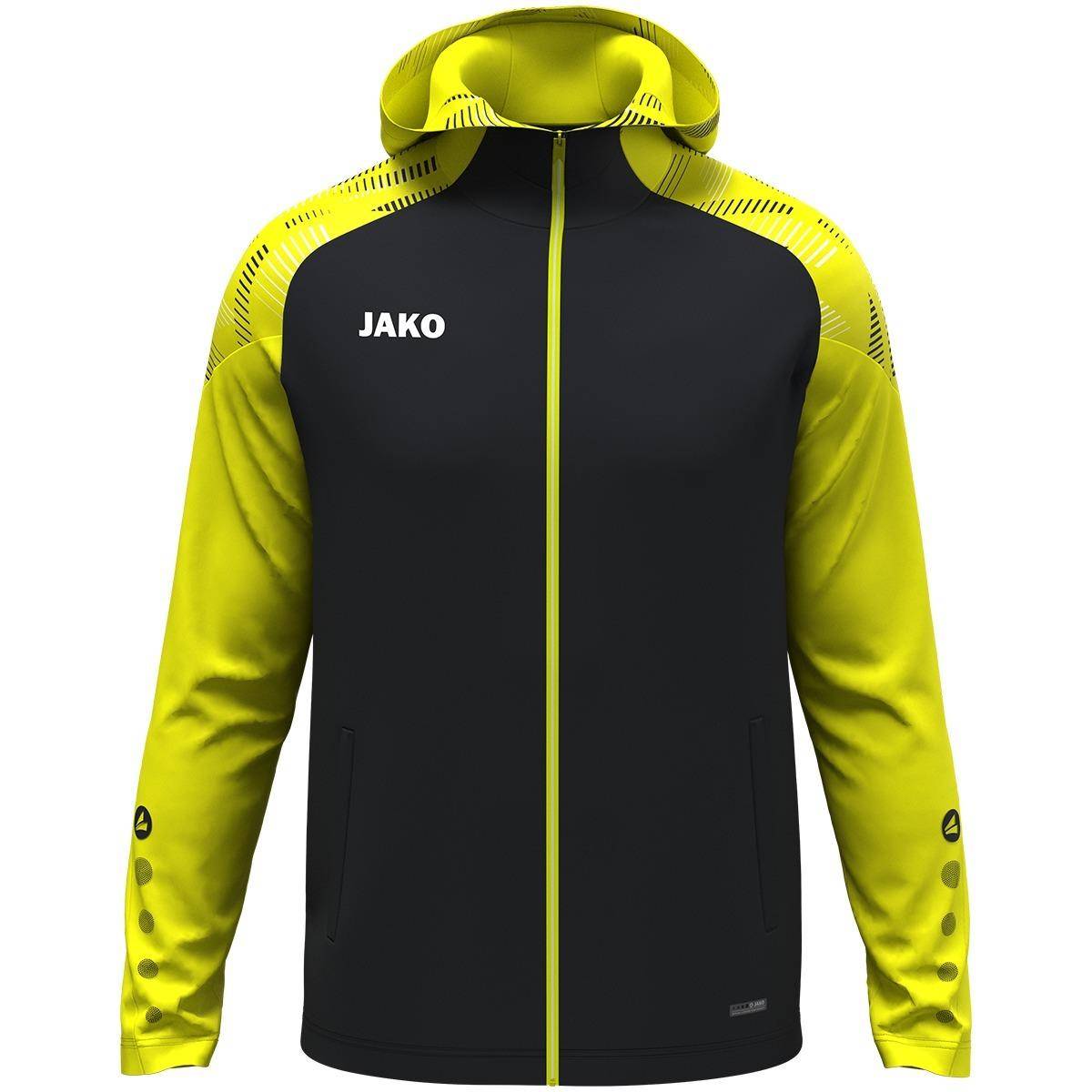 Jako Kapuzenjacke Sonic schwarz/neongelb