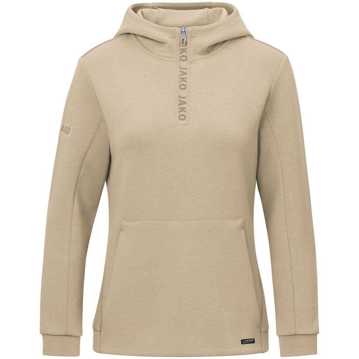 Jako Zip Hoodie Pro Casual Damen beige