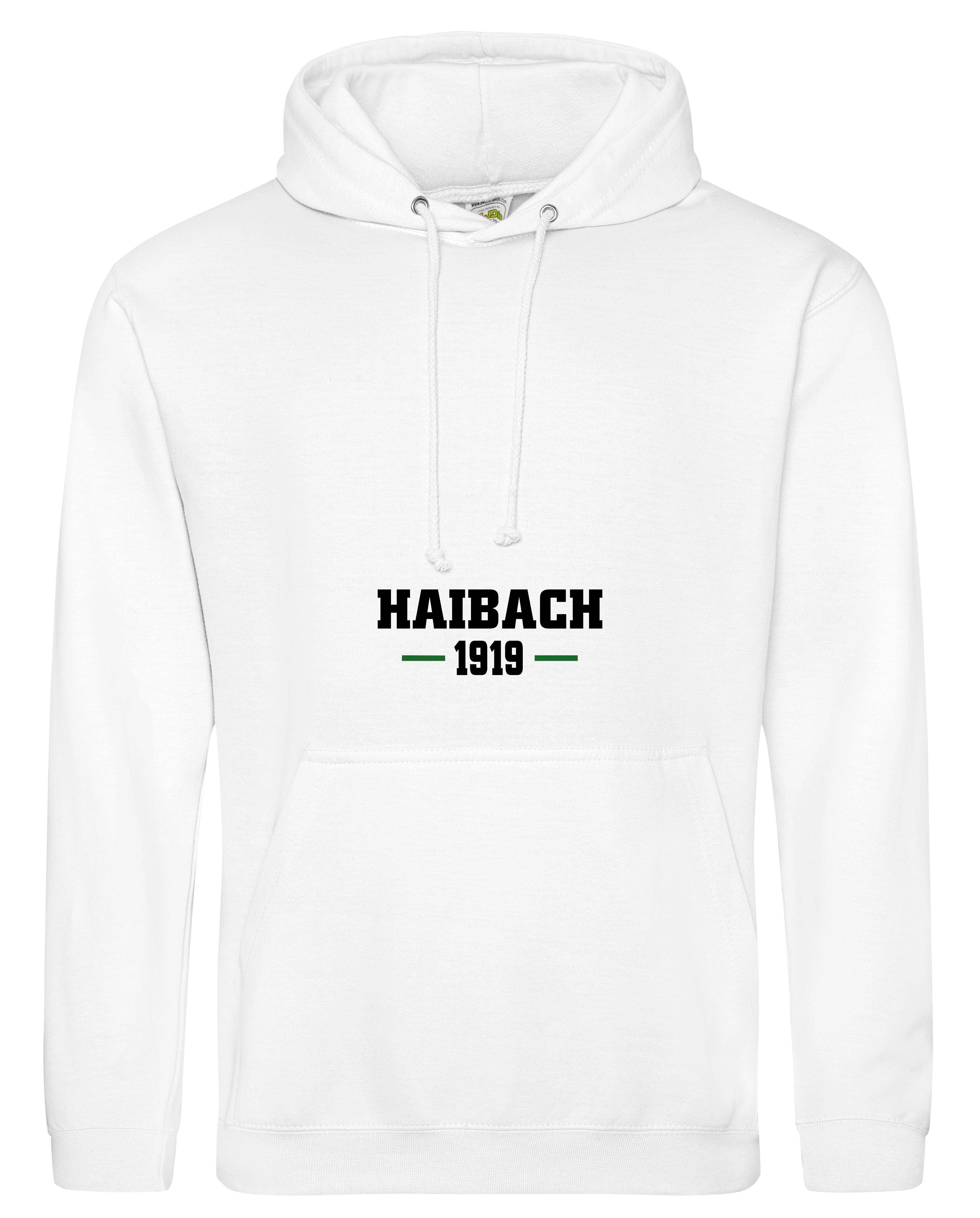 Alemannia Haibach Hoodie Unisex weiß