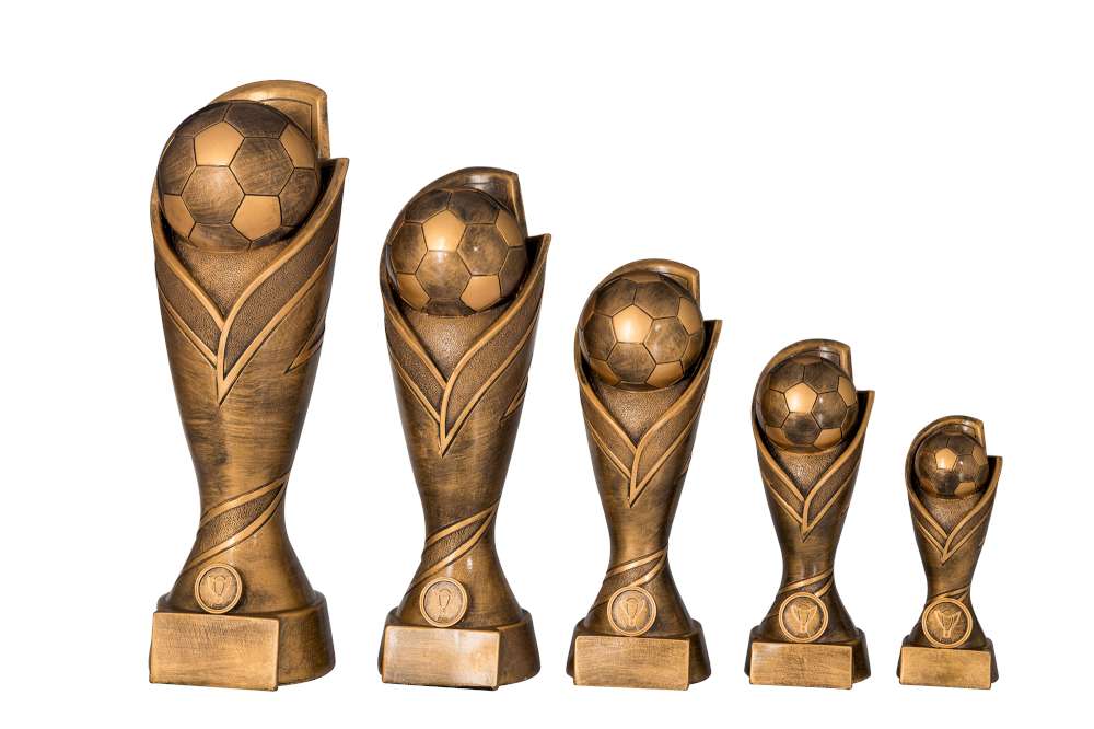 Fußballpokal Champion bronze