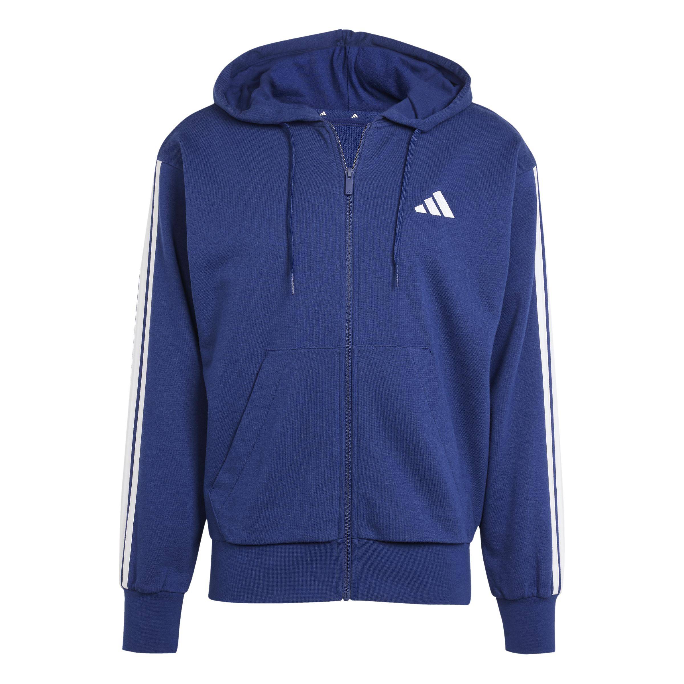 Adidas Essentials Kapuzenjacke Herren 3S darkblue/white