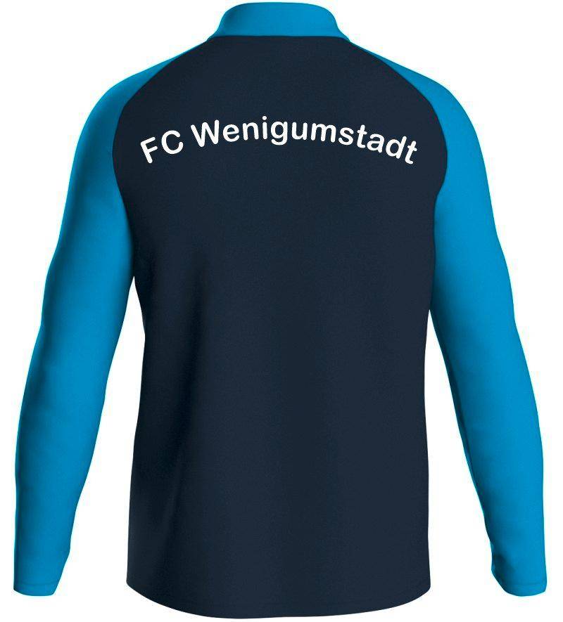 Polyesterjacke Iconic Kinder FC Wenigumstadt marine/JAKO blau/neongelb