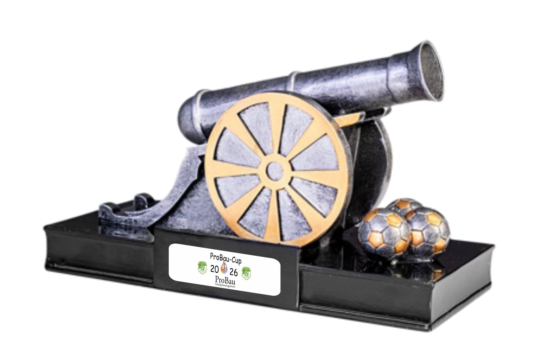 Torschützen-Pokal „Kanone“ silber