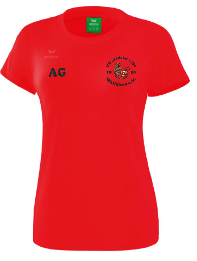 erima T-Shirt STYLE Women FG Fideler Aff rot