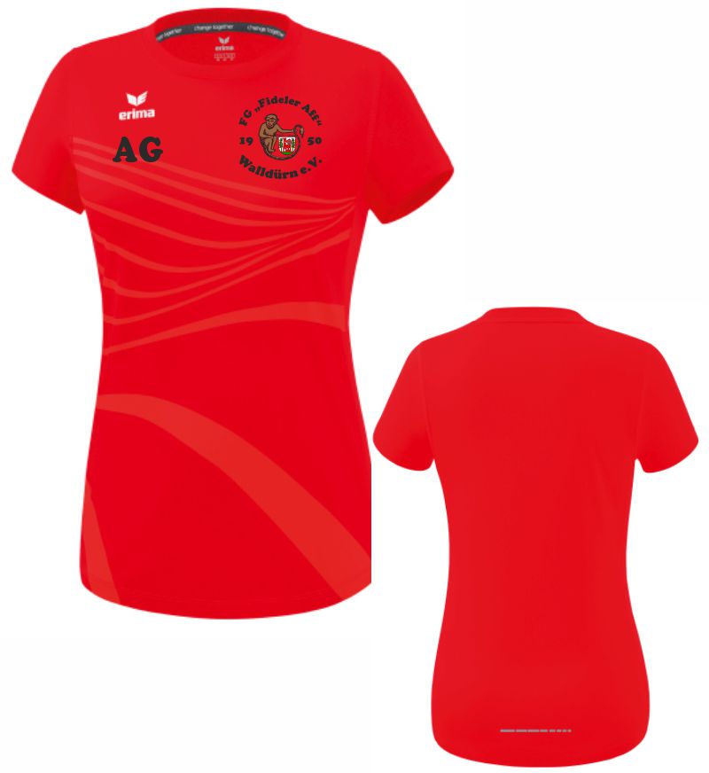erima T-Shirt Racing Women FG Fideler Aff rot