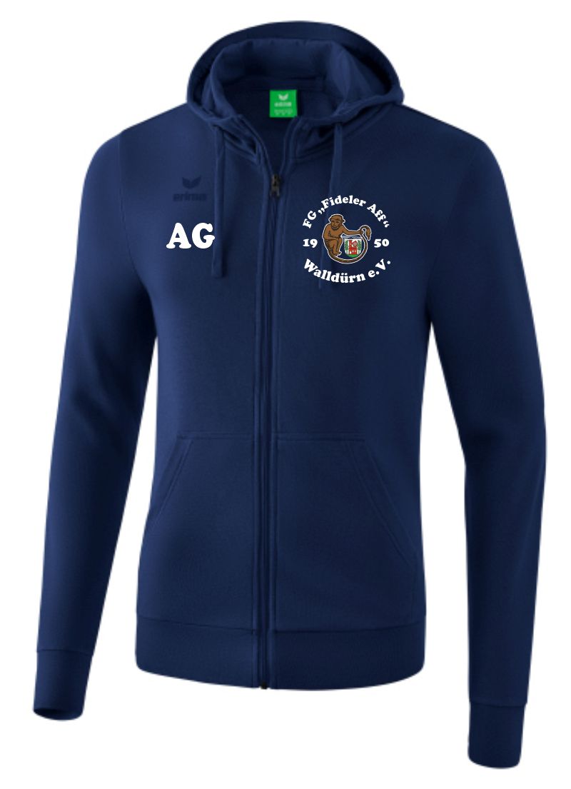 erima Kapuzenjacke Basic FG Fideler Aff navy