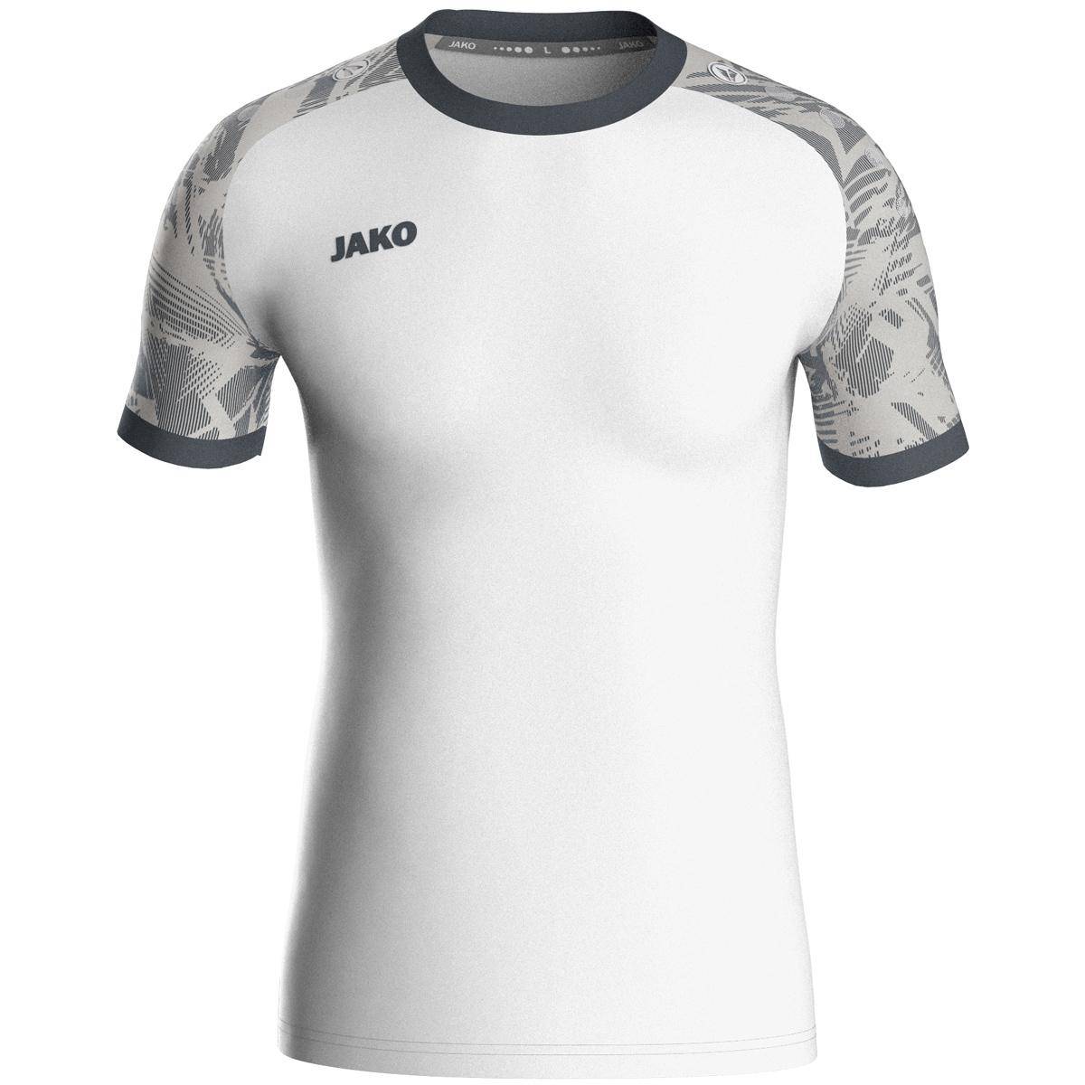 Jako Trikot Iconic KA Kinder weiß/soft grey/anthra light