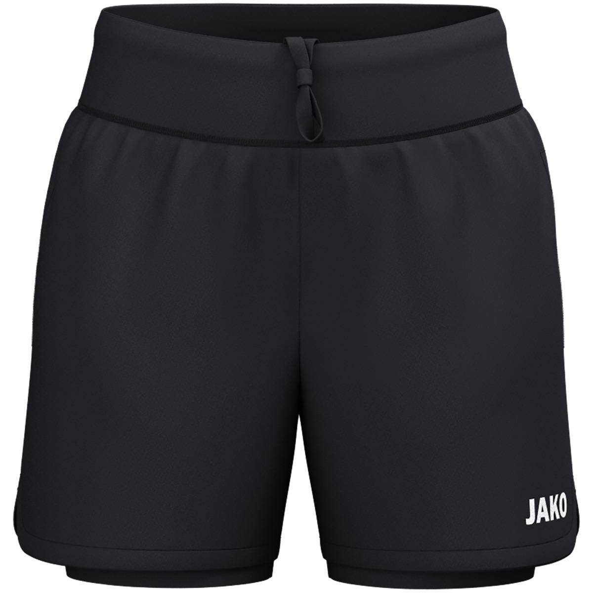 Jako 2-in-1 Short One Damen schwarz