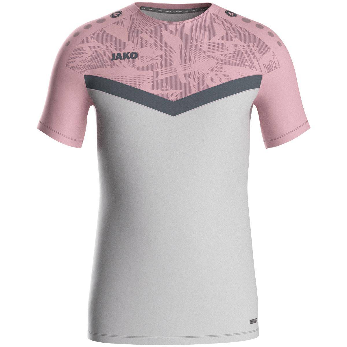 Jako T-Shirt Iconic Herren soft grey/dusky pink/anthra light