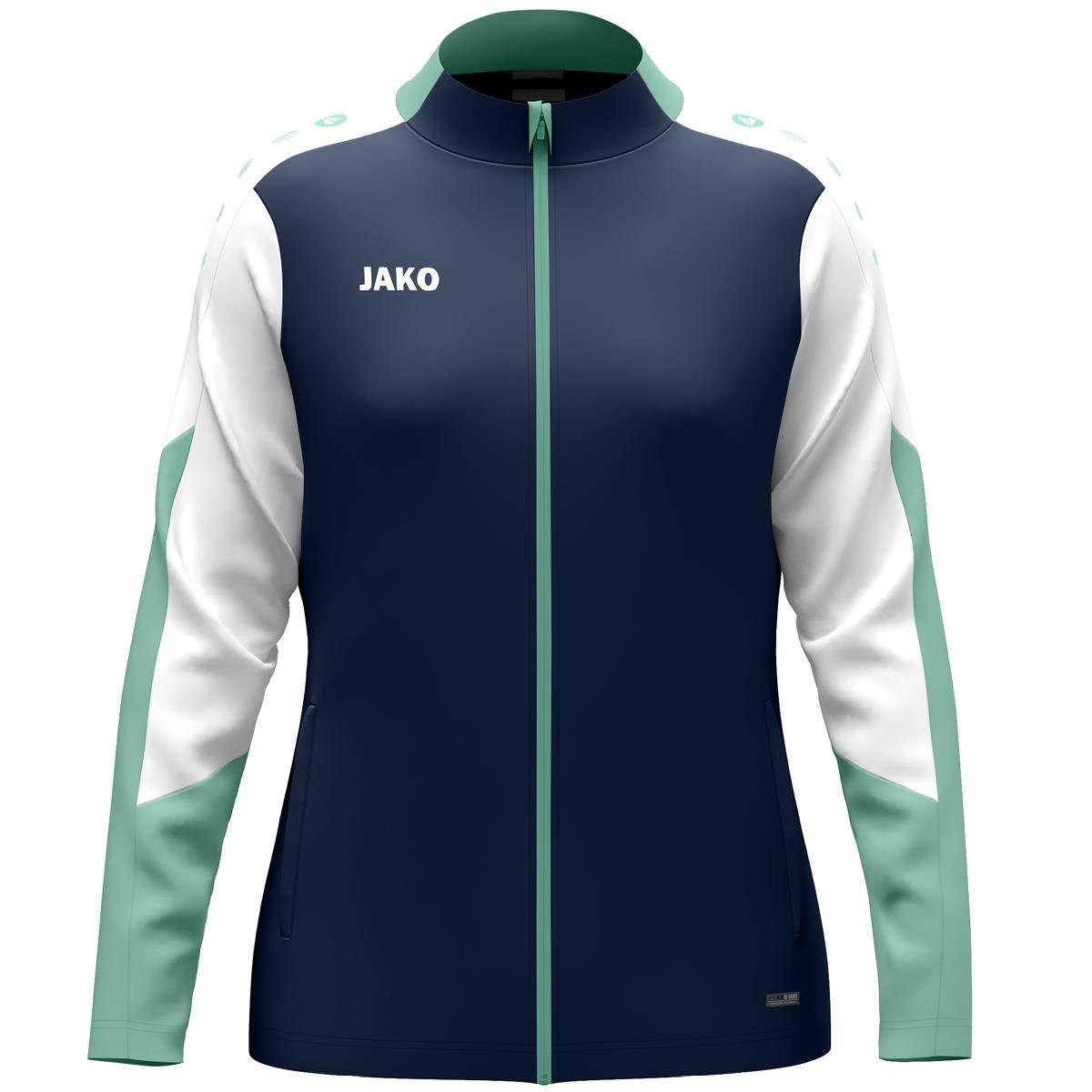 Jako Polyesterjacke Dynamic Damen marine/weiß/minze